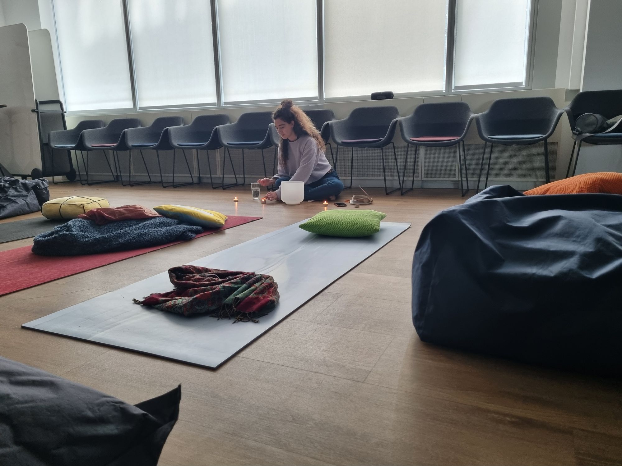 Breathe in. Breathe out. A meditation session at Code Factory